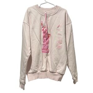 New Statue of Liberty NYC Ie Cream Museum Pink Sweatshirt XS women's cotton
